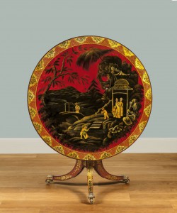 A Regency Period Lacquer Centre Table