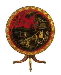 A stunning example of a Chinoiserie centre table, English c. 1815