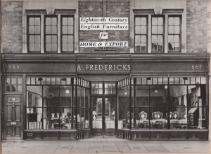 A. Fredericks shop front, used as an advert in the 1960s